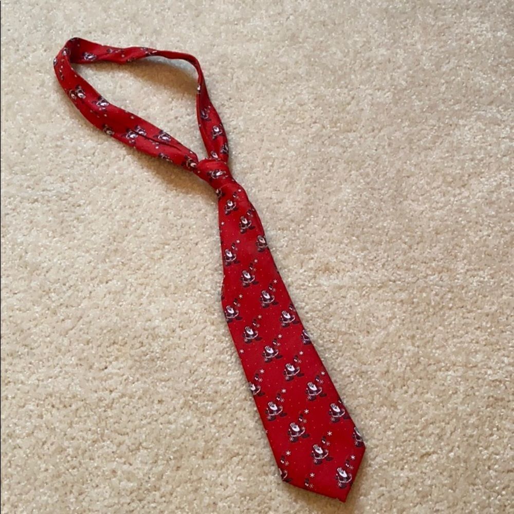 Dockers red tie 8 & under